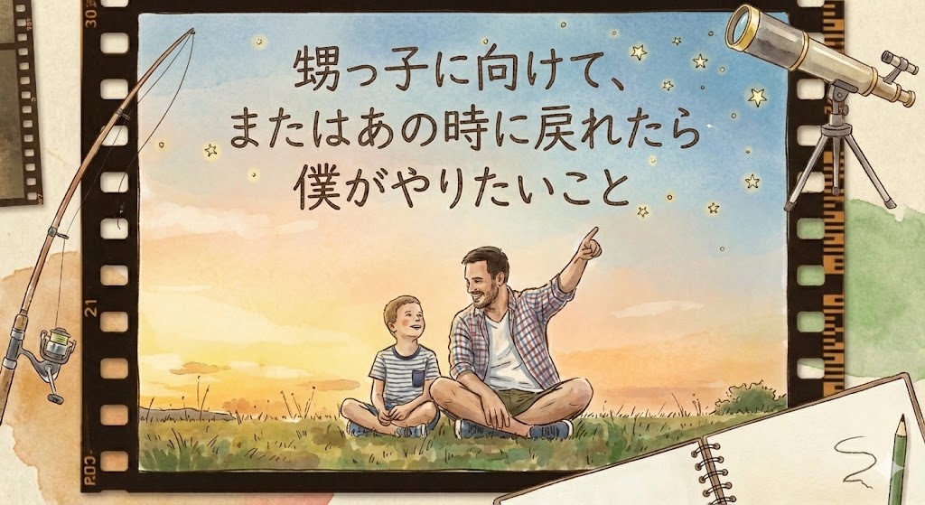 甥っ子に向けて、またはあの時に戻れたら僕がやりたいこと
